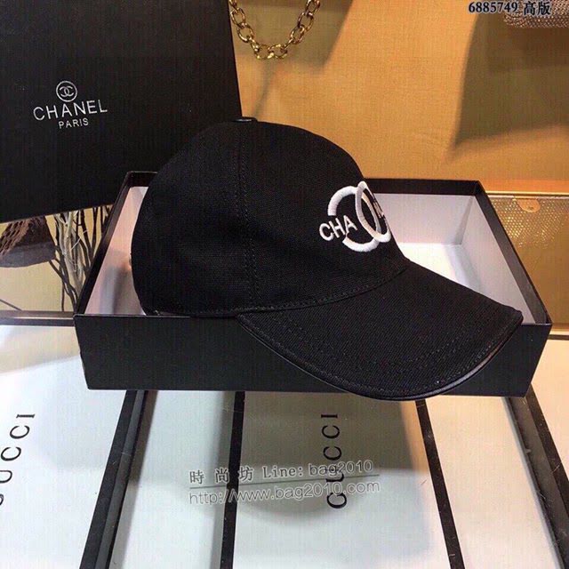 Chanel男女同款帽子 香奈兒經典黑色棒球帽鴨舌帽  mm1031